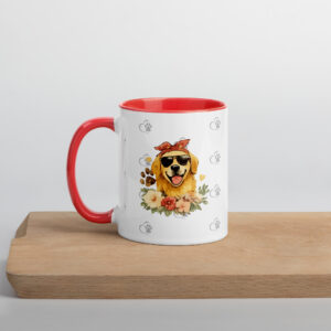 white-ceramic-mug-with-color-inside-red-11-oz-left-6a15f072390f2jpg - Golden Retriever Gift Shop Optional tagline if the builder asks for one: Life is Better with Goldens
